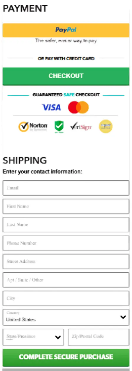 Hilipert Heated Vest secure checkout page
